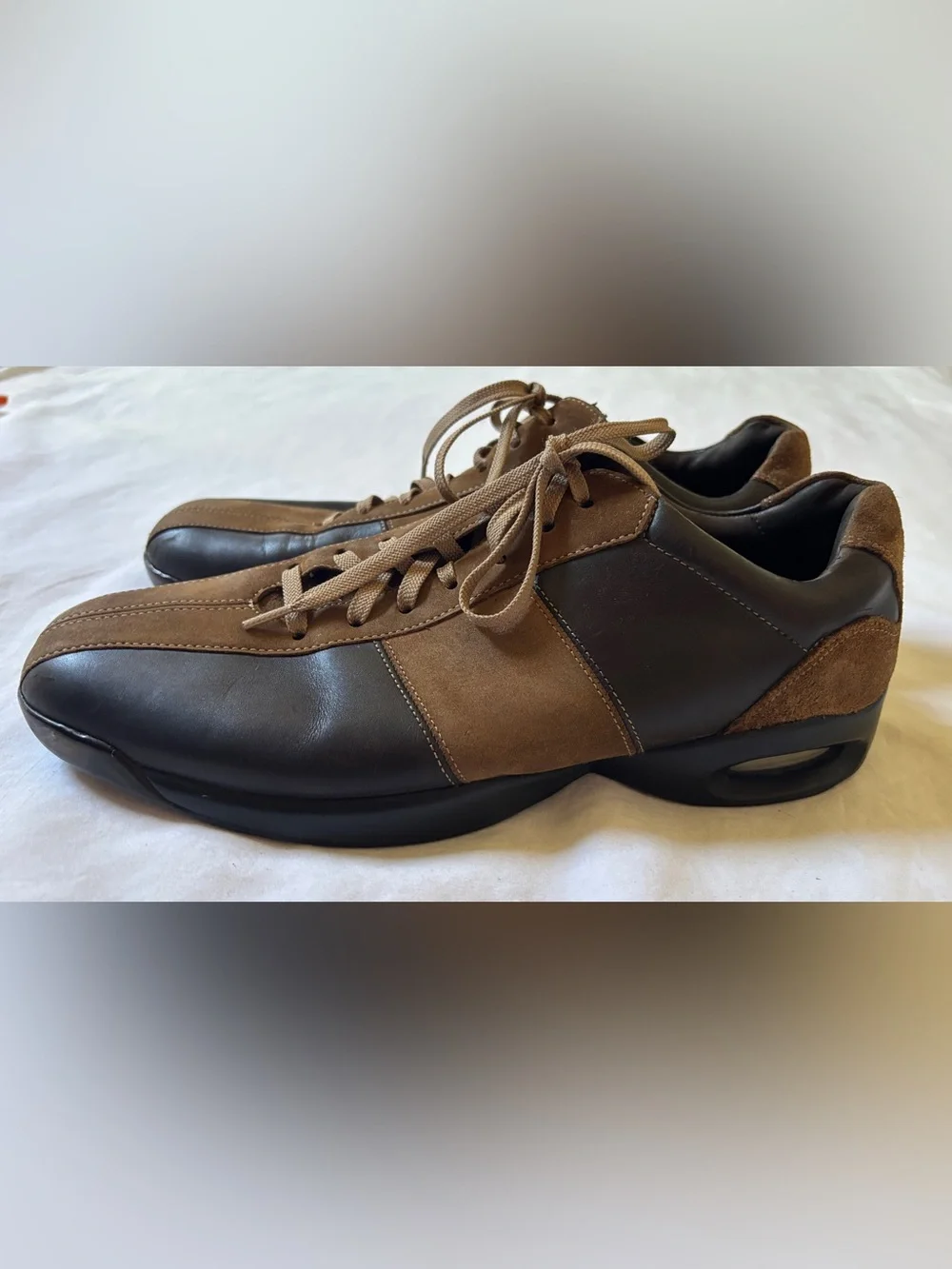 Cole Haan NikeAir Men’s 10.5M Brown Leather Suede Comfort Oxford Shoes